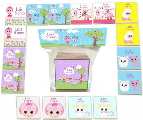 Jogo da Memoria mdf 16 Pças-lalaloopsy