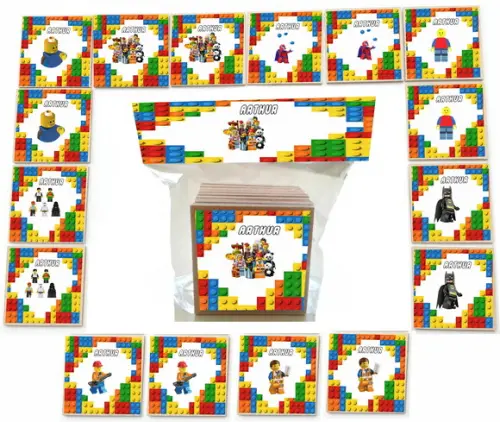 Jogo da Memoria mdf 16 Pças-lego