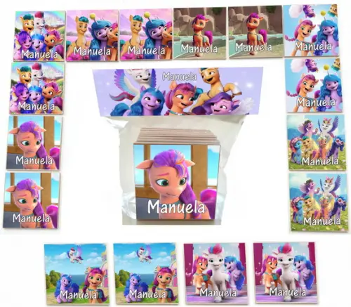 Jogo da Memoria mdf 16 Pças-my Little Pony