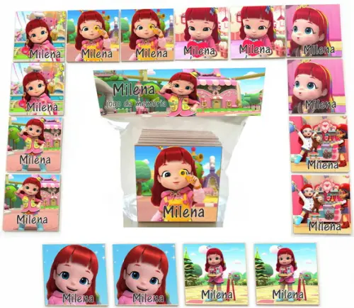 Jogo da Memoria mdf 16 Pças-rainbow Ruby