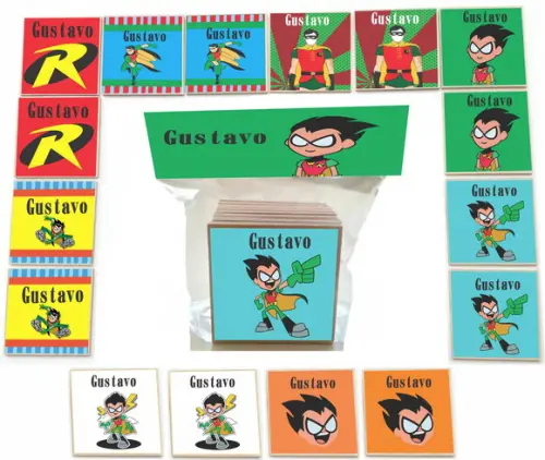 Jogo da Memoria mdf 16 Pças-robin