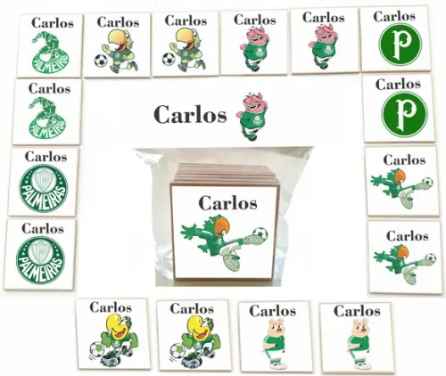 Jogo da Memoria mdf 16 Pças-verdão