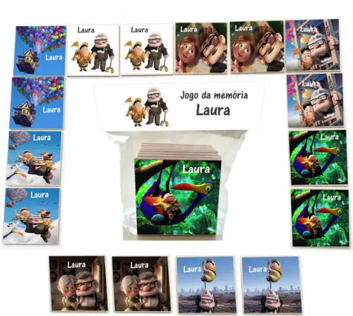 Jogo da Memoria mdf 16 Pças-up Altas Aventuras