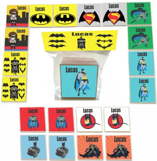 Jogo da Memoria mdf 20 Pças-batman