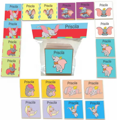 Jogo da Memoria mdf 20 Pças-dumbo