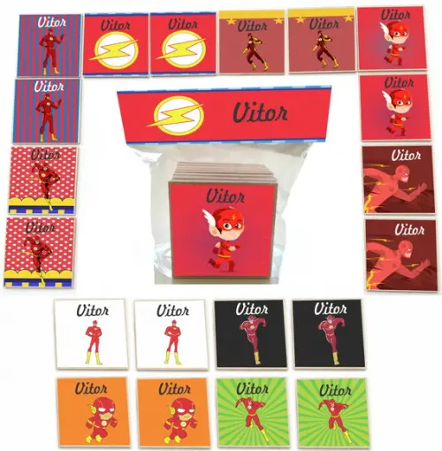 Jogo da Memoria mdf 20 Pças-flash