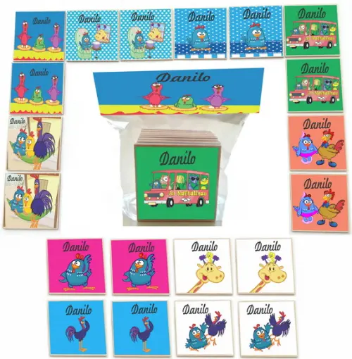 Jogo da Memoria mdf 20 Pças-galinha Pintadinha