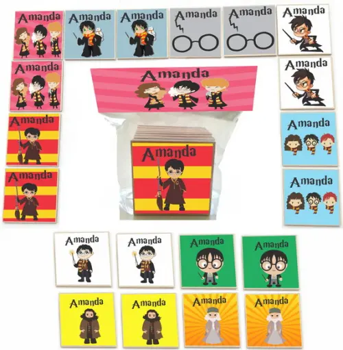 Jogo da Memoria mdf 20 Pças-harry Potter-modelo 1