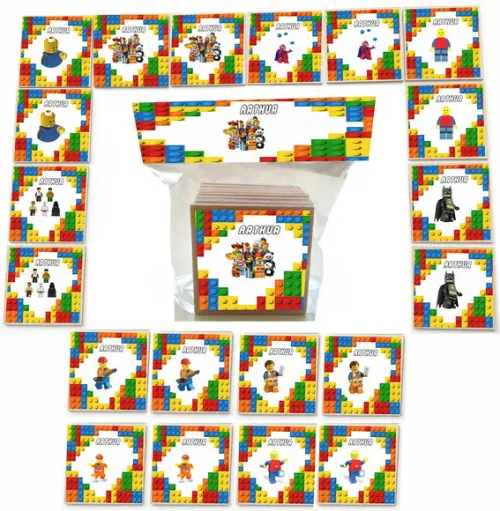 Jogo da Memoria mdf 20 Pças-lego