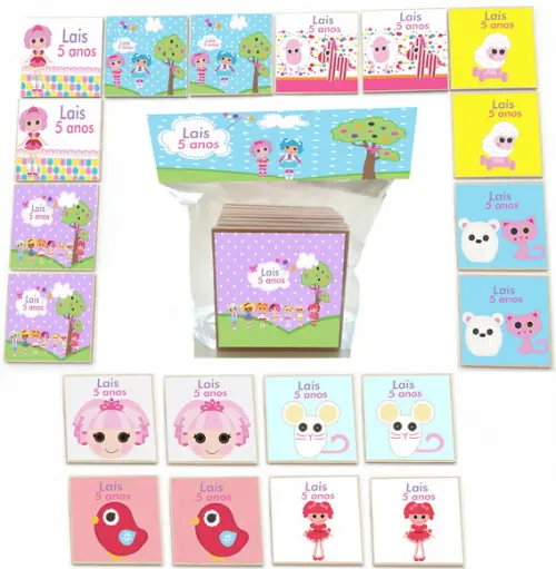 Jogo da Memoria mdf 20 Pças-lalaloopsy