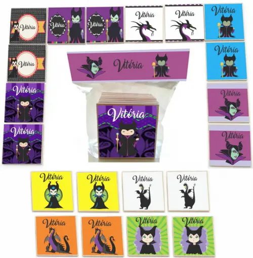 Jogo da Memoria mdf 20 Pças-malevola