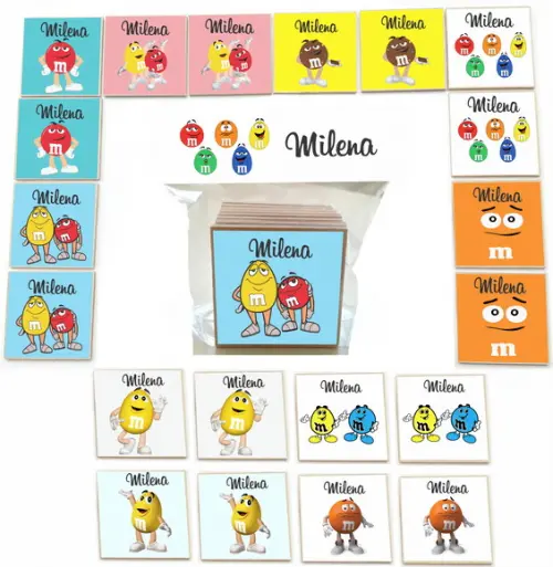 Jogo da Memoria mdf 20 Pças-m&m