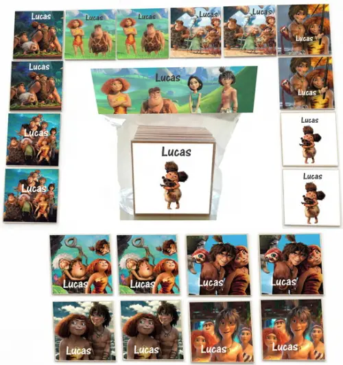 Jogo da Memoria mdf 20 Pças-os Croods