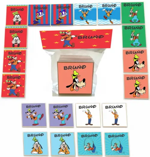 Jogo da Memoria mdf 20 Pças-pateta