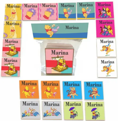 Jogo da Memoria mdf 20 Pças-pooh