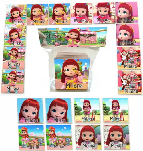 Jogo da Memoria mdf 20 Pças-rainbow Ruby