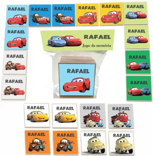 Jogo da Memoria mdf 20 Pças-relâmpago