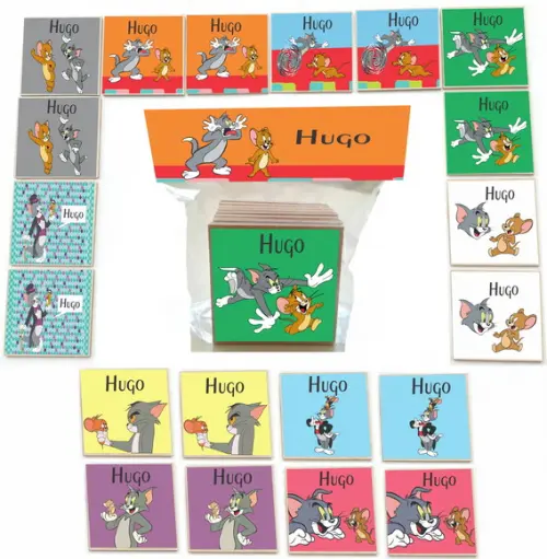 Jogo da Memoria mdf 20 Pças-tom e Jerry