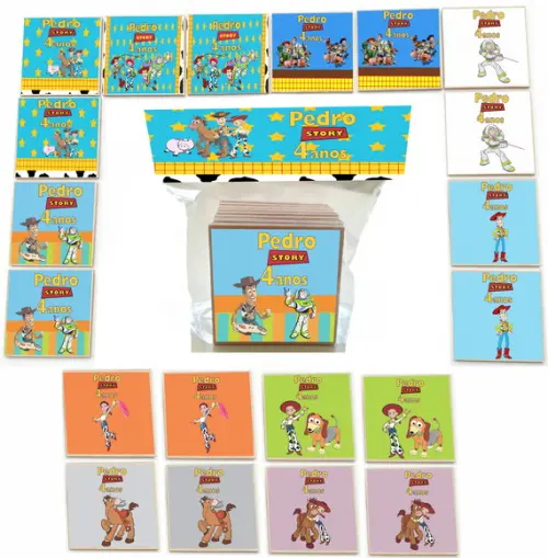 Jogo da Memoria mdf 20 Pças-toy Story