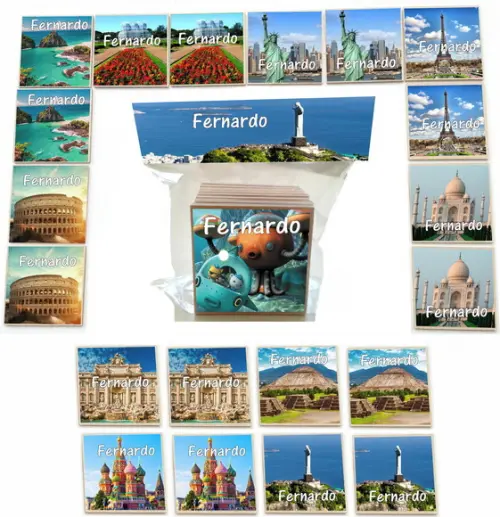 Jogo da Memoria mdf 20 Pças-viagens