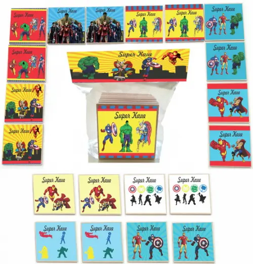 Jogo da Memoria mdf 20 Pças-vingadores