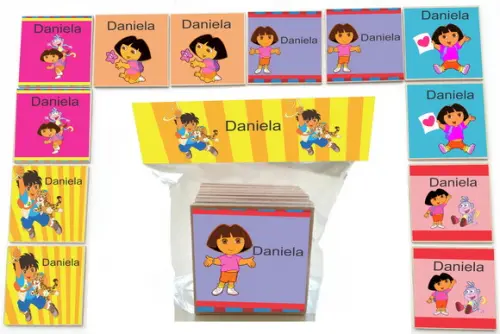 Jogo da Memoria Mdf-12 Pças-dora