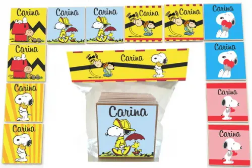 Jogo da Memoria Mdf-12 Pças- Snoopy