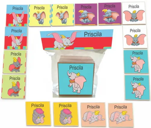 Jogo da Memoria- mdf 16 Pças-dumbo