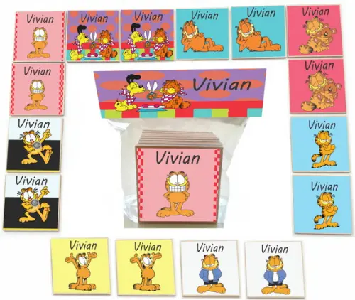 Jogo da Memoria- mdf 16 Pças-garfield