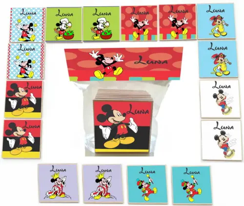 Jogo da Memoria- mdf 16 Pças-mickey