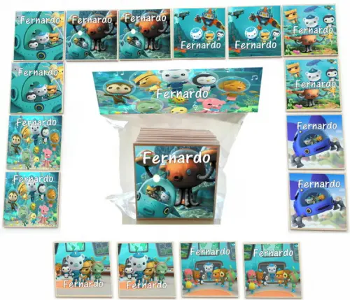 Jogo da Memoria- mdf 16 Pças-octonautas