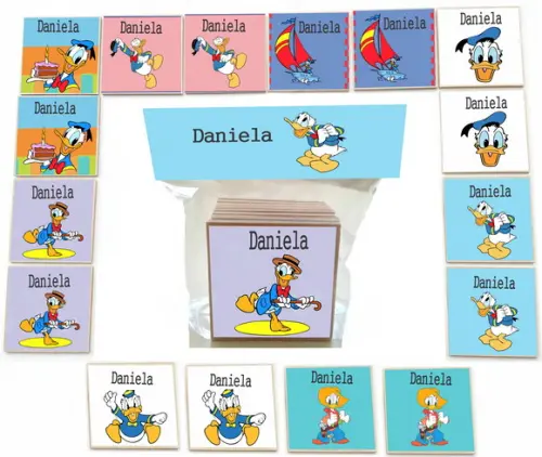Jogo da Memoria- mdf 16 Pças-pato Donald