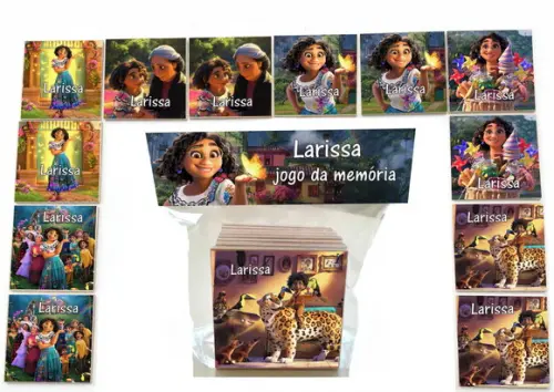 Jogo da Memoria-12 Pças- Mdf-encanto