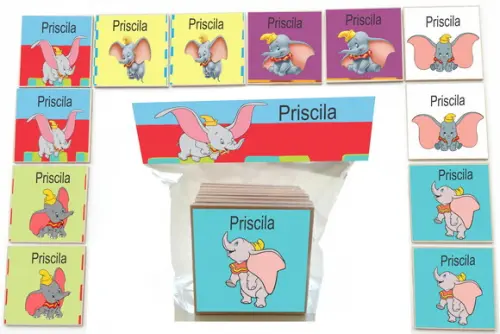 Jogo da Memoria-12 Pças- Mdf-dumbo