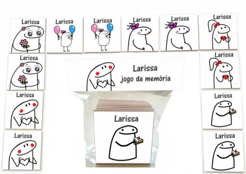 Jogo da Memoria-12 Pças- Mdf-flork