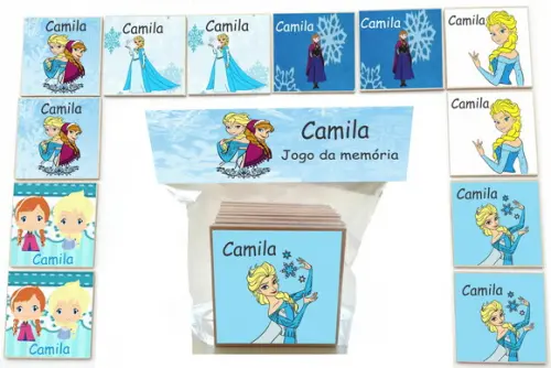 Jogo da Memoria-12 Pças- Mdf-frozen