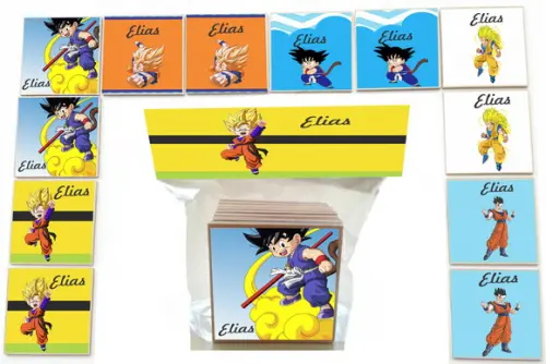 Jogo da Memoria-12 Pças- Mdf-goku