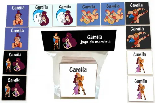 Jogo da Memoria-12 Pças- Mdf-hercules