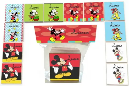 Jogo da Memoria-12 Pças- Mdf-mickey