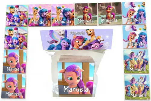 Jogo da Memoria-12 Pças- Mdf-my Little Pony