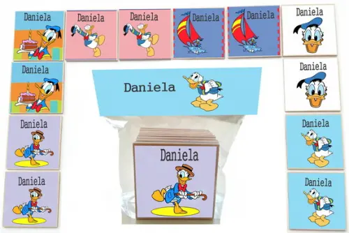Jogo da Memoria-12 Pças- Mdf-pato Donald