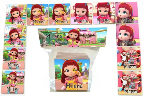 Jogo da Memoria-12 Pças- Mdf-rainbow Ruby