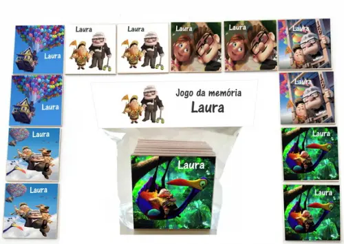 Jogo da Memoria-12 Pças- Mdf-up Altas Aventuras