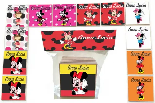 Jogo da Memoria-12 Pças-mdf-minnie