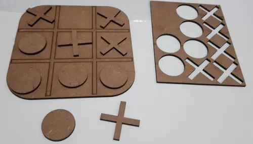 Jogo da Velha-cortado a Laser,sem Pintura