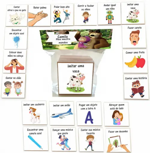Jogo Meu Mestre Mandou mdf 20 Pças-