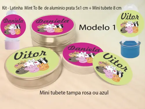 Kit Latinhas e Mini Tubetes