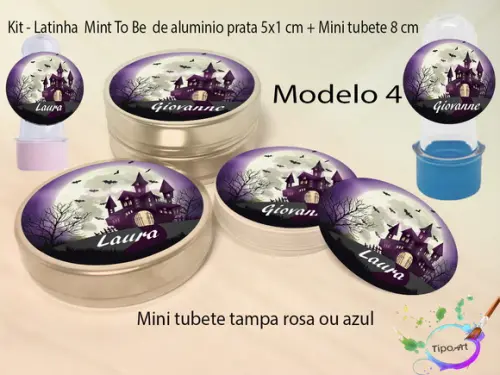Kit Latinhas e Mini Tubetes - Halloween#1