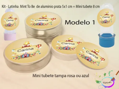 Kit Latinhas e Mini Tubetes - Circo