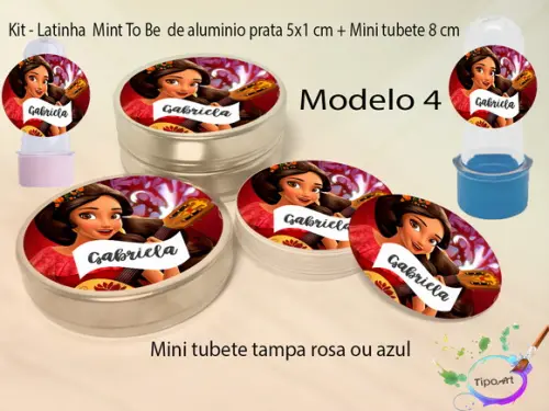 Kit Latinhas e Mini Tubetes - Elena de Avalor